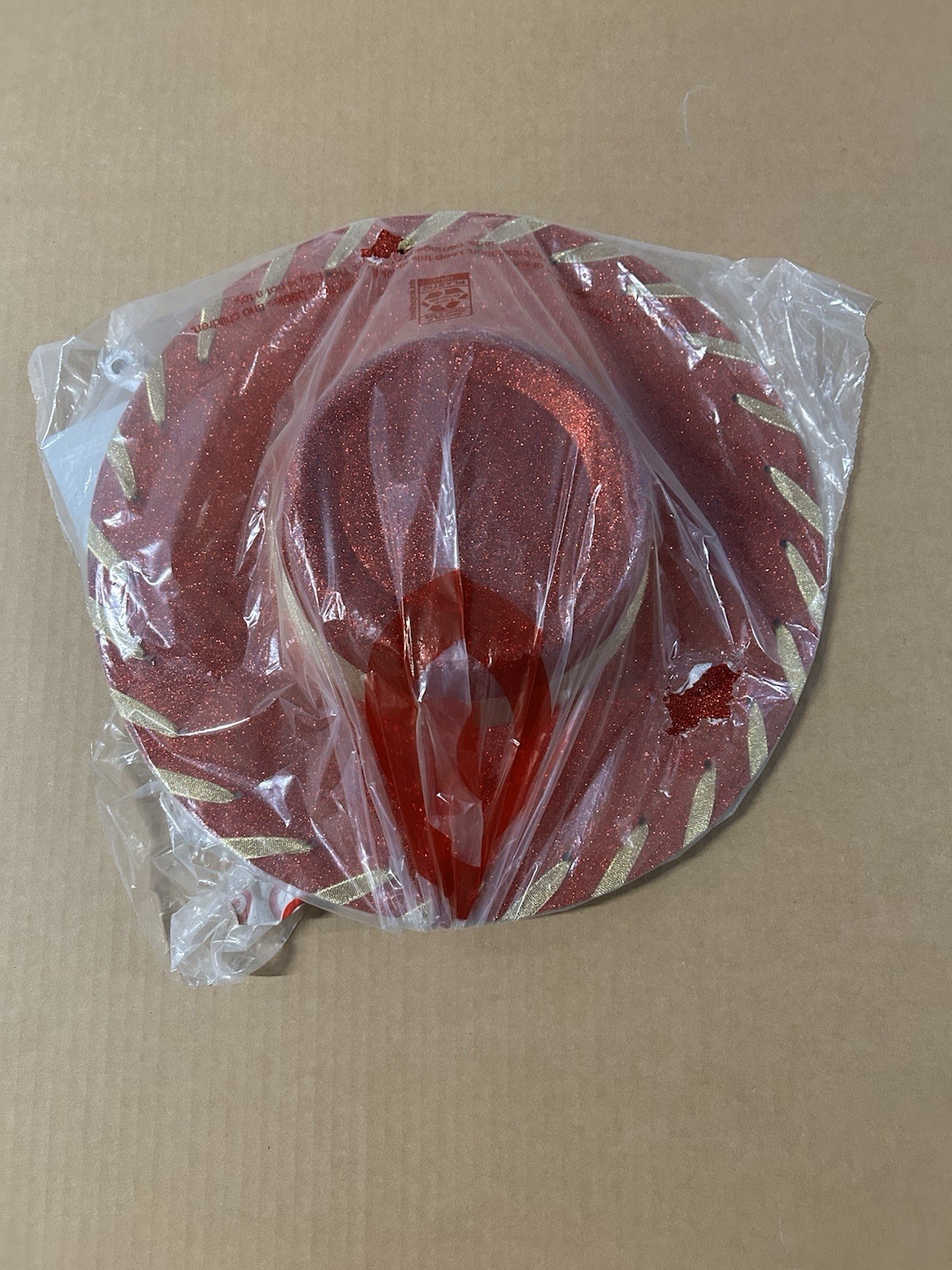 Toy Story Cowgirl Jessie Hat Red Sparkly Gold Disney Store NEW