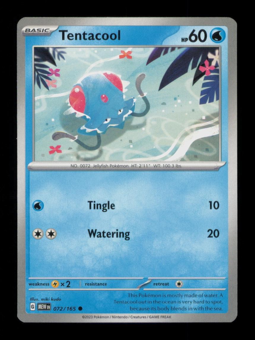 TENTACOOL COMMON 072/165 NM POKEMON