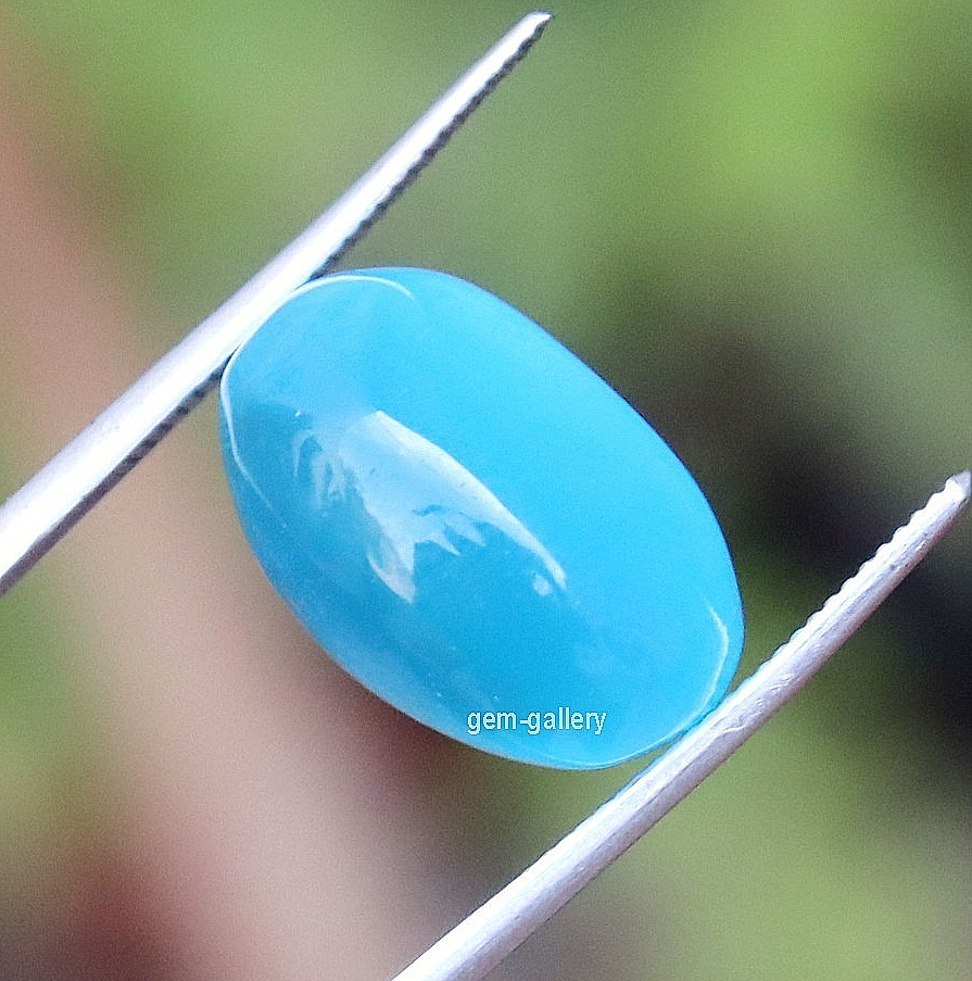Cats Eye 8 Ct Cabochon Certified Chrysoberyl Oval Cut Sky Blue Loose Gemstone