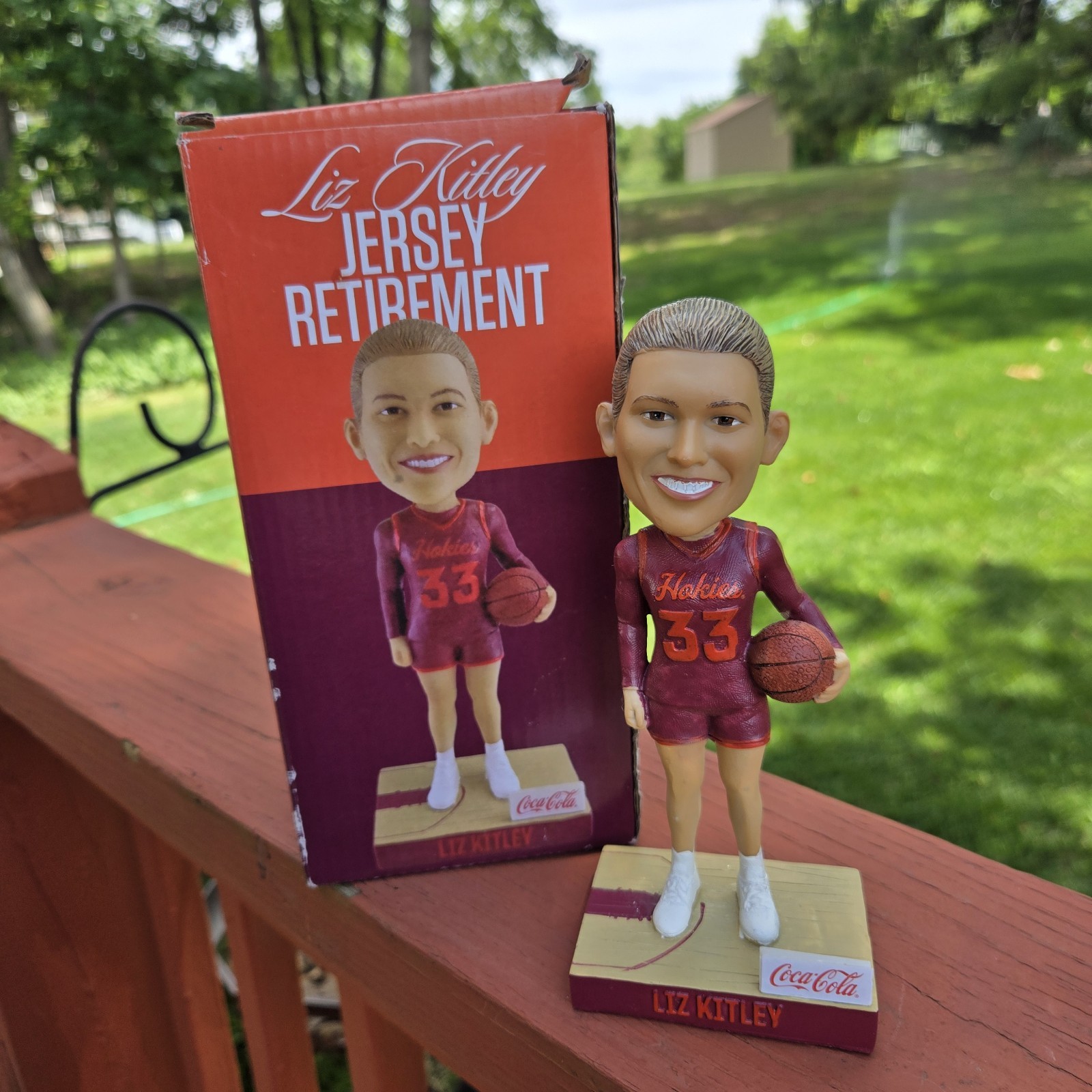 Liz Kitley Virginia Tech Hokies Jersey Retirement Bobblehead SGA New In Box
