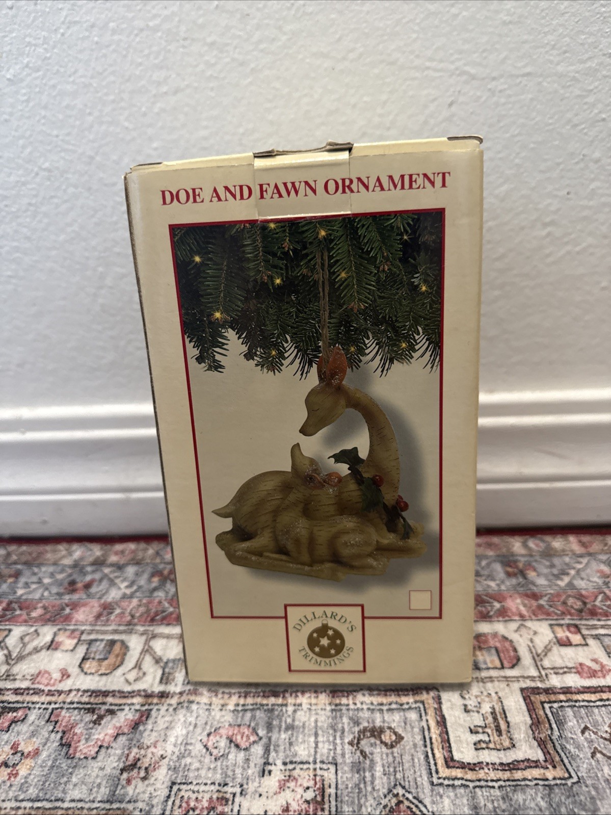Dillard’s Trimmings Christmas Ornaments Doe and Fawn” Christmas ornament