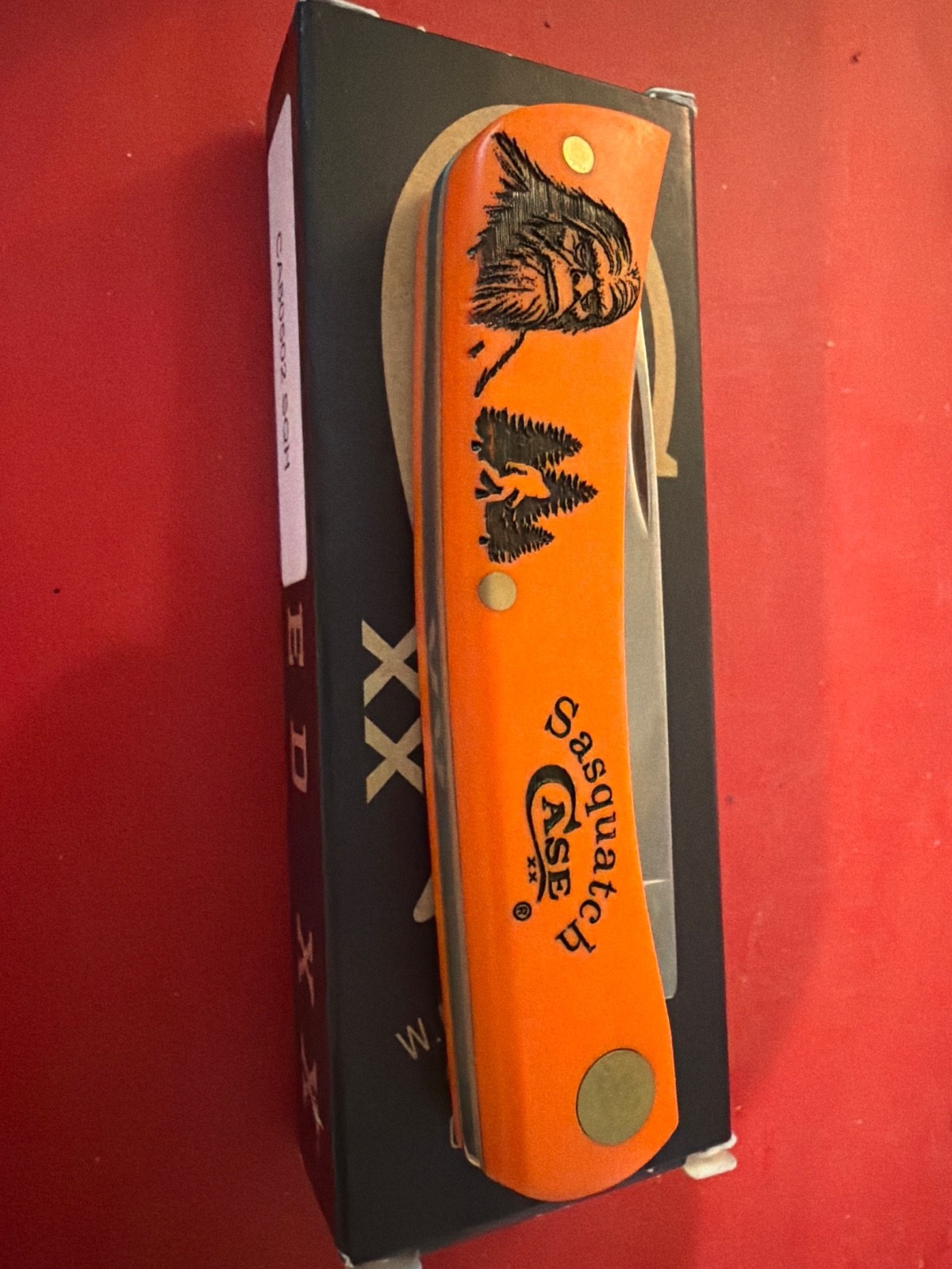 Case XX USA ORANGE Sasquatch SYNTHETIC SOD BUSTER JR