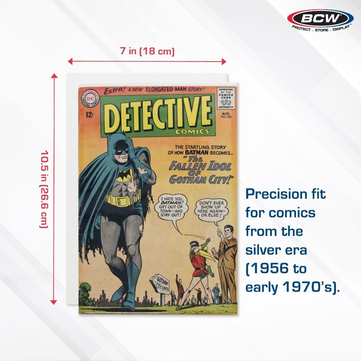 50 – BCW Archivals Regular / Silver 2-Mil Mylar Comic Book Bags & Board Set
