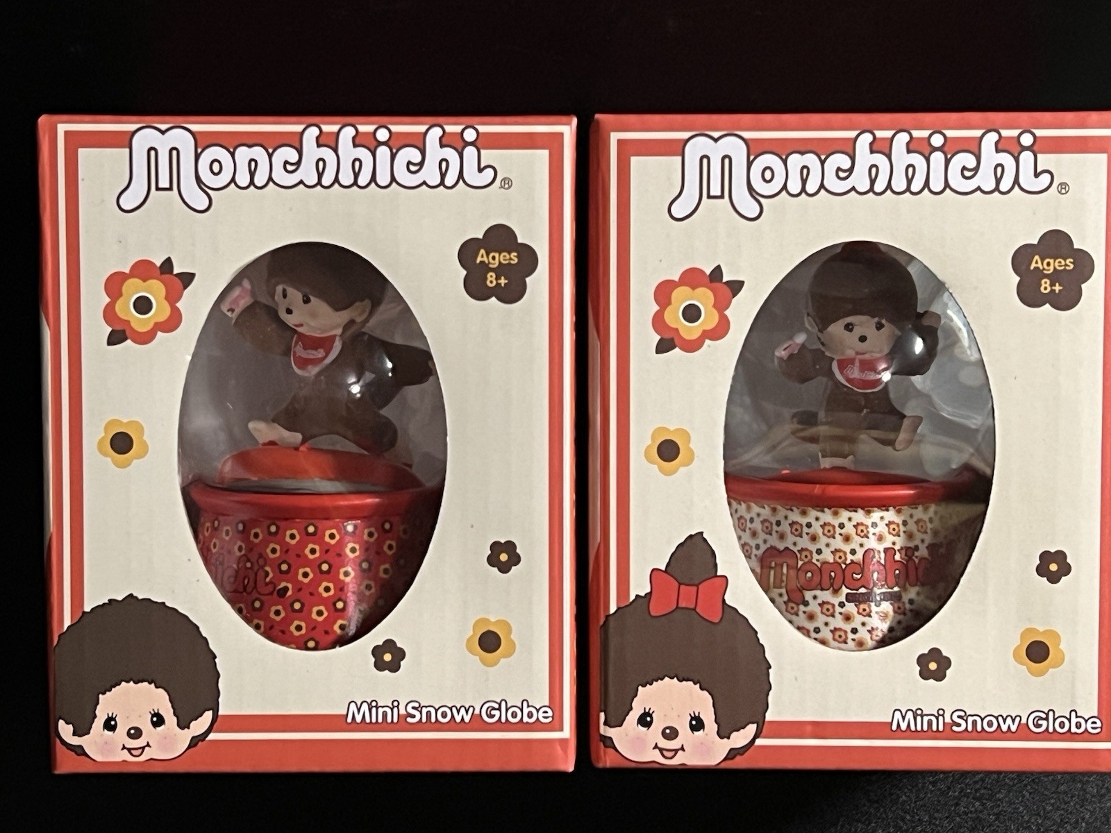 Monchhichi Mini Snow Globe Sekiguchi Co NIB Official Product