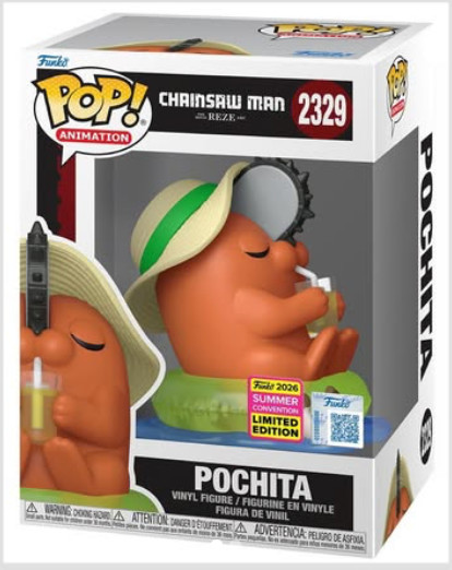 SDCC 2026 FUNKO POP Chainsaw Man Pochita Official SHARED Sticker Presale