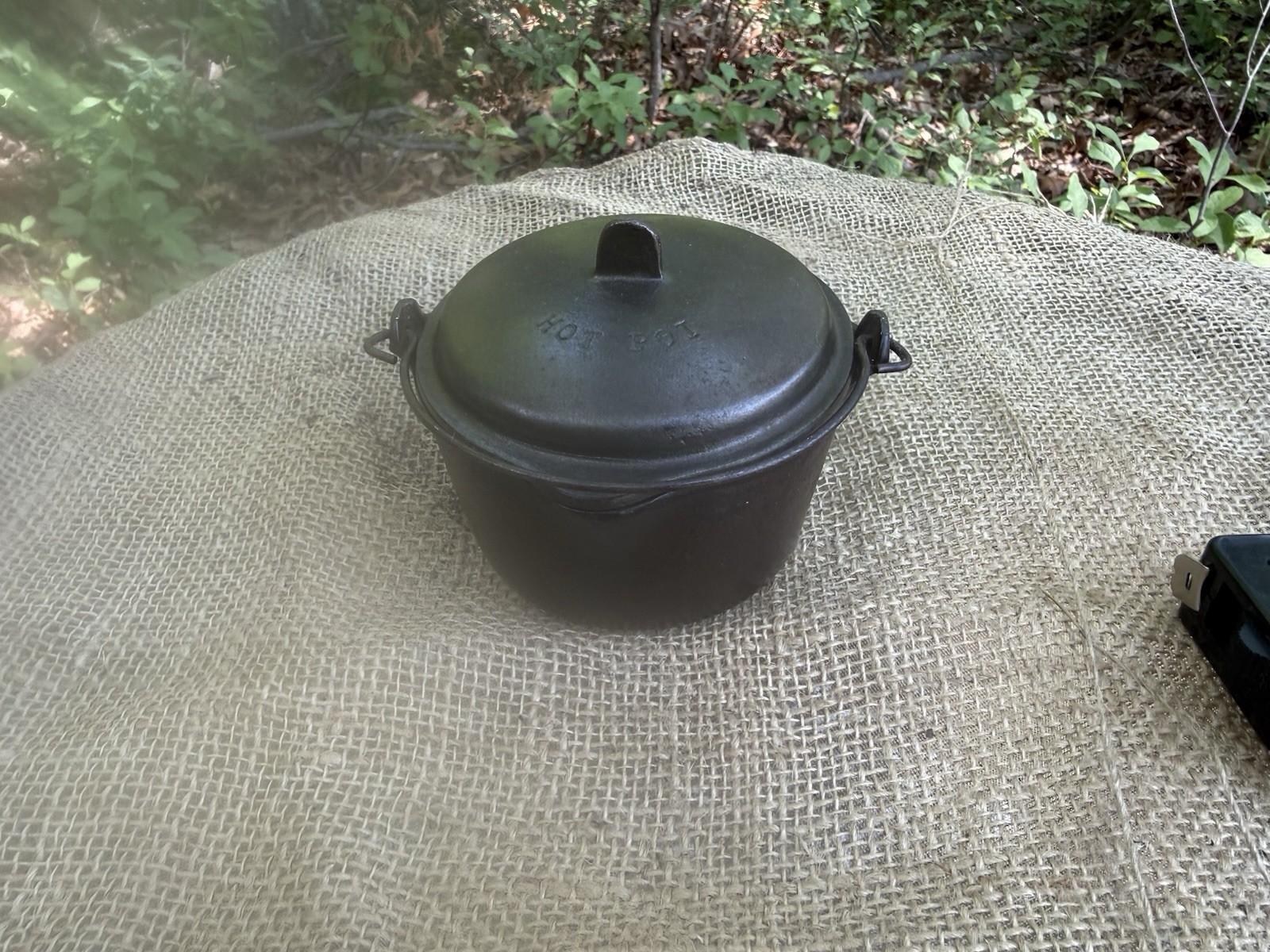Wagner Ware Cast Iron Hot Pot with Lid