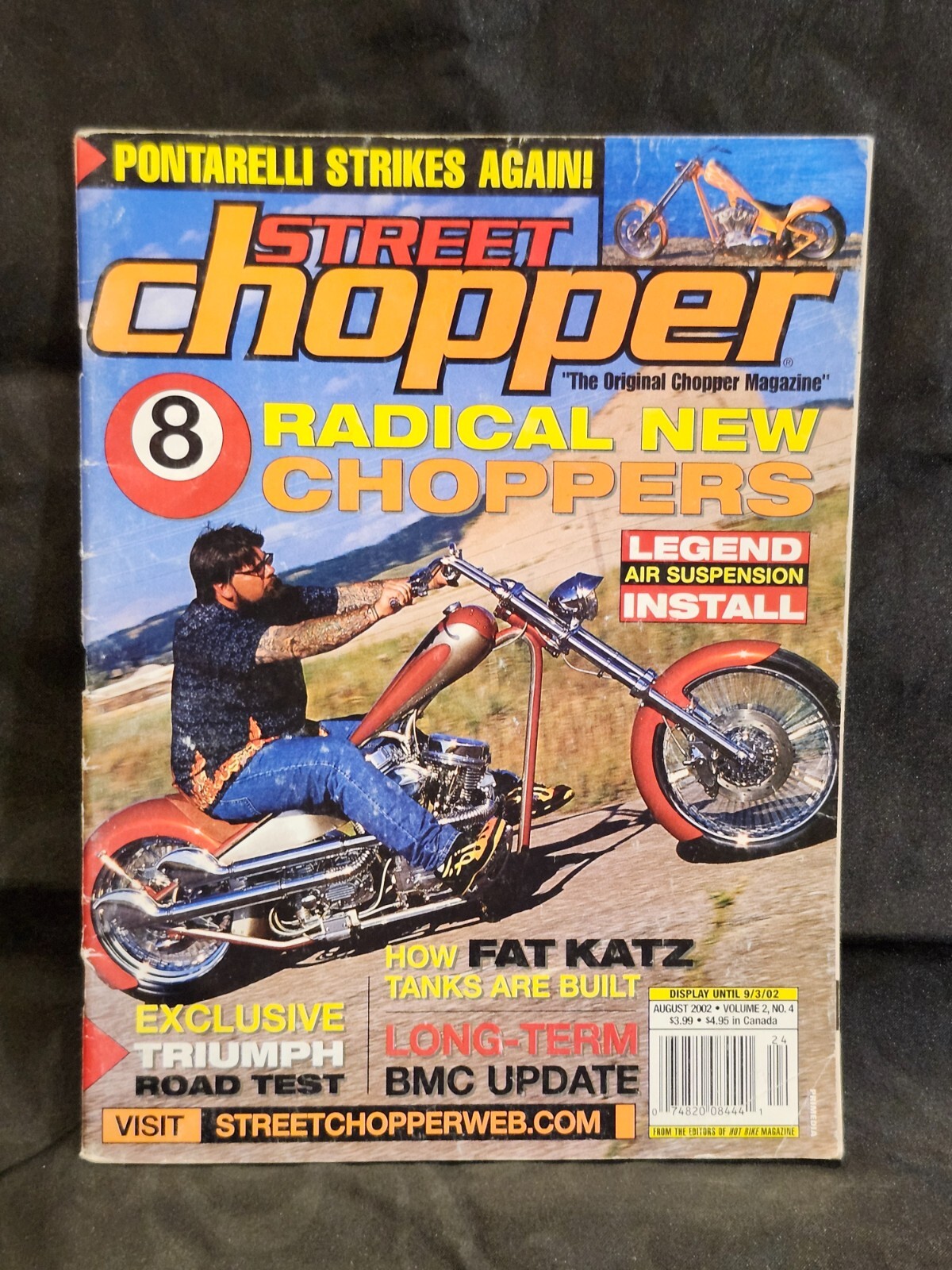 Street Chopper Motorcycle Magazine August 2002 #4 Biker Porn