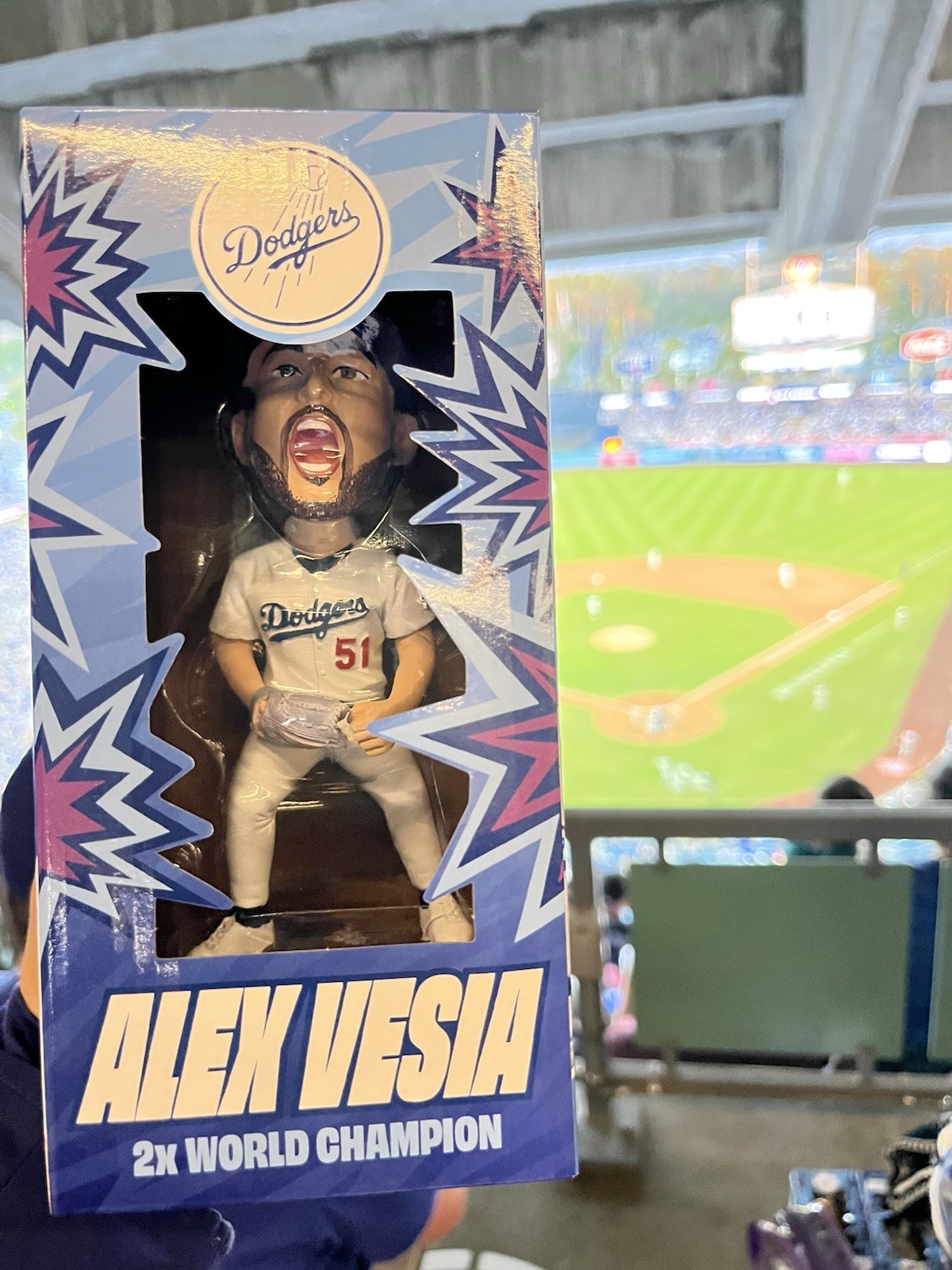 2026 PRESALE Alex Vesia Los Angeles Dodgers Bobblehead 5/29 SGA new