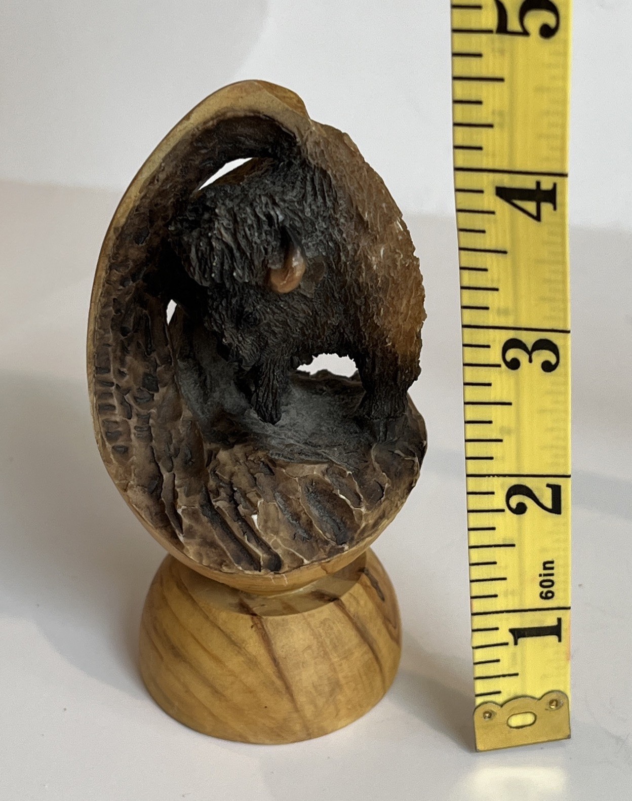 Mill Creek Studio “Buff” Buffalo Figurine Item No. 61300 Good Condition Vintage