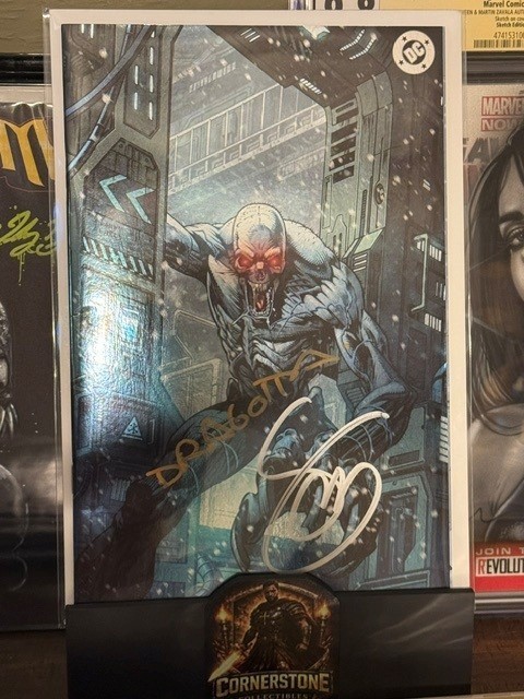 ABSOLUTE BATMAN #8 DALLAS FAN EXPO FOIL VARIANT 2x SIGNED SNYDER & DRAGOTTA wCOA