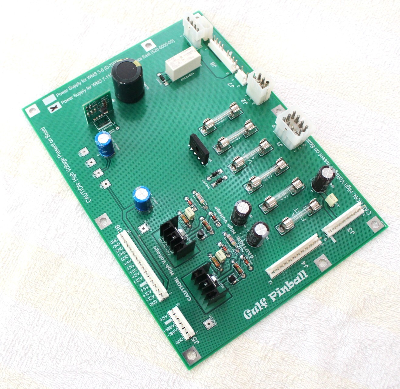 NEW Williams, United, Data East Power Supply, Replacement for Part (D-8345)