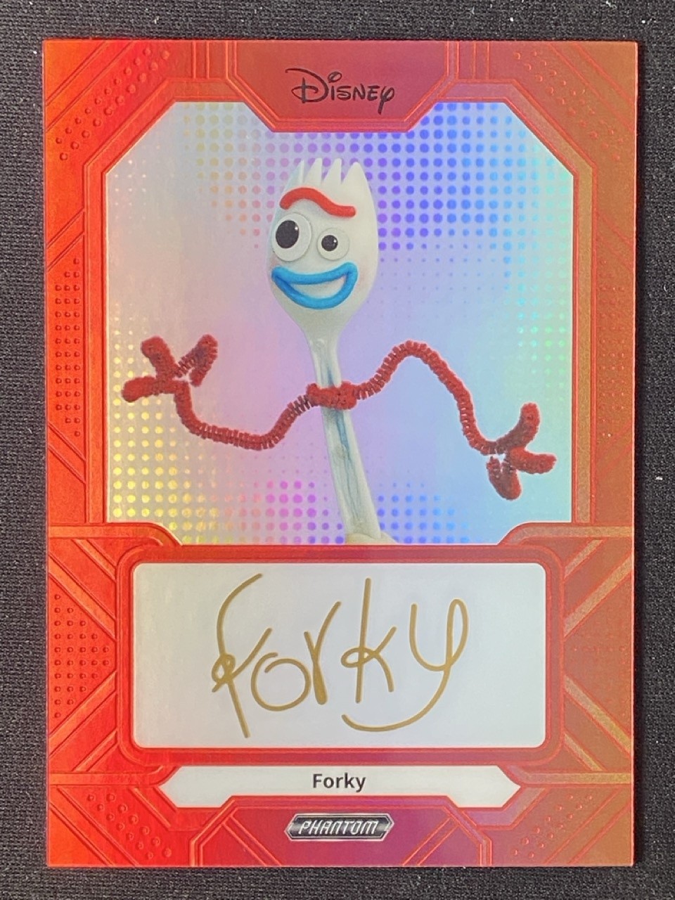 Forky 2025 Kakawow Phantom Disney Signature Red /75 #PD-SIR-44