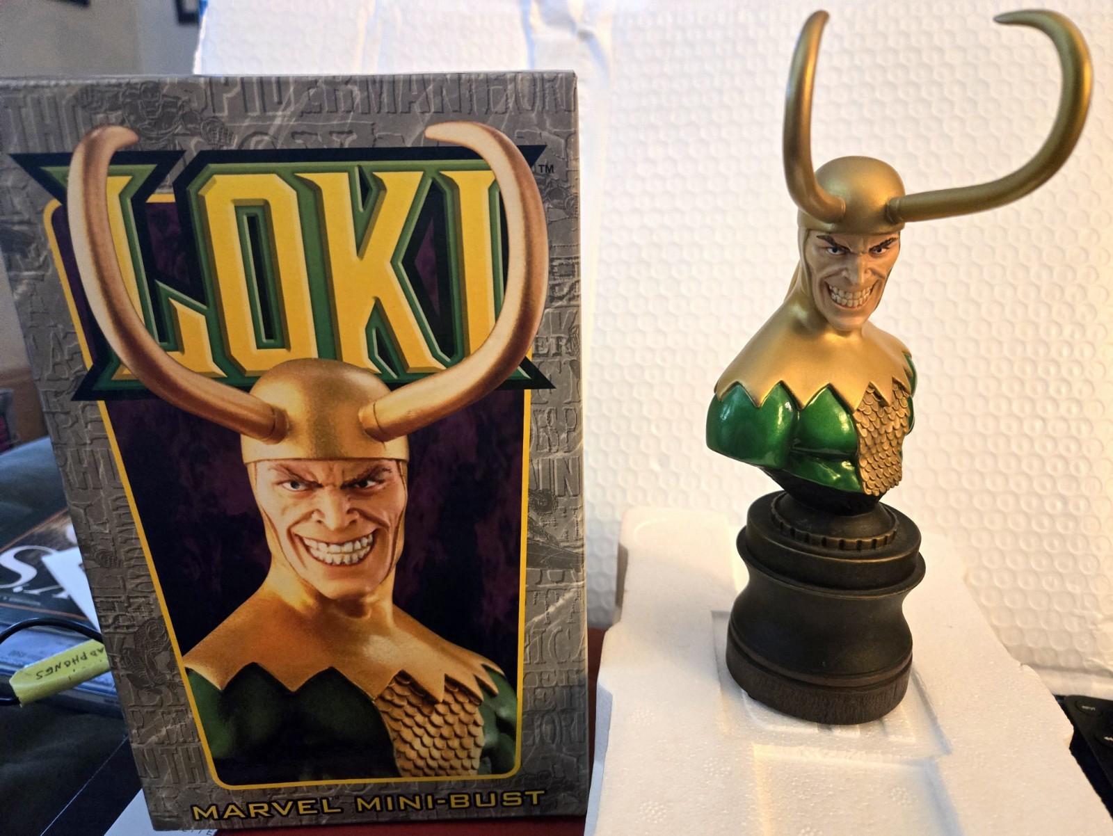 LOKI Mini Bust MB Randy Bowen Designs #2483/5000 Marvel Thor MIB!