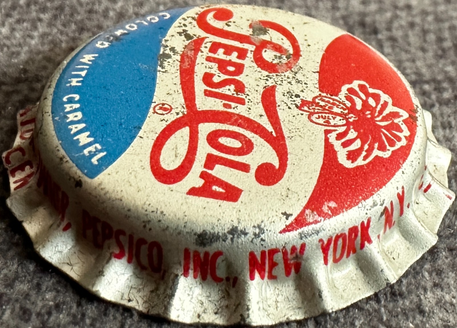 Vintage Pepsi-Cola South Carolina Tax Stamp Cork Bottle Cap – New York, N. Y.