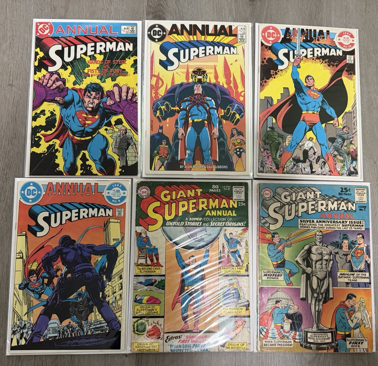 Superman Vol. 1 Annuals 7, 8, 9, 10, 11, & 12 DC Lot Run
