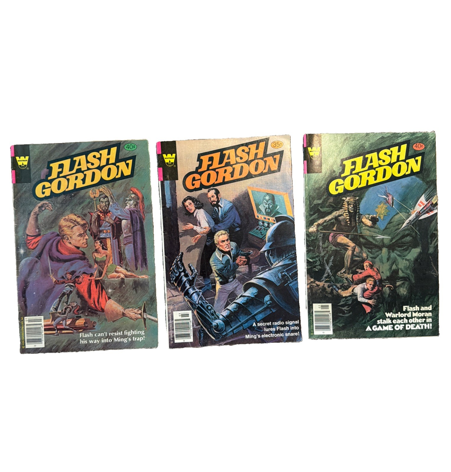Lot of 3 Vintage 1979 Flash Gordon Comics Comic Books Great Condition