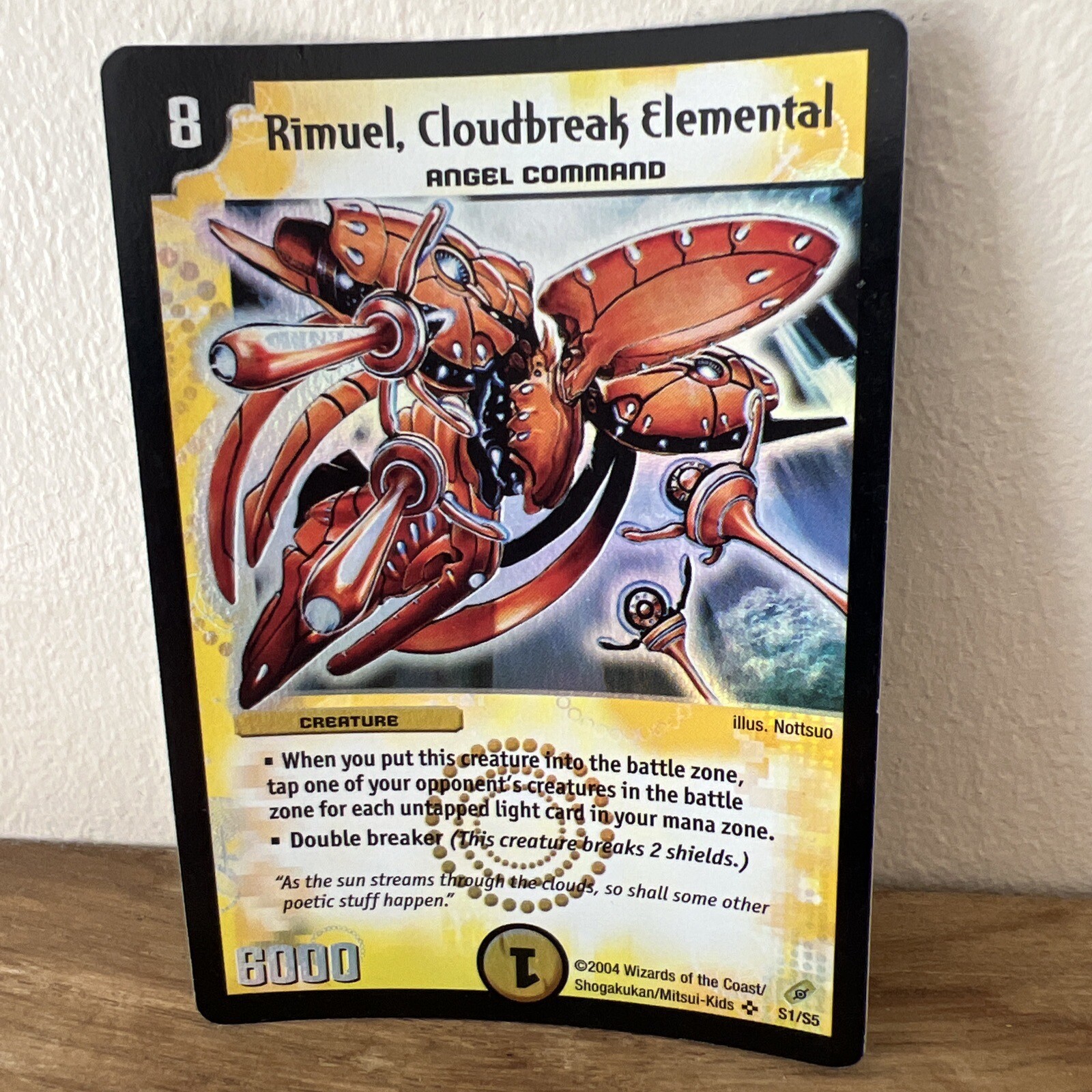 Duel Masters S1/S5 RIMUEL, CLOUDBREAK ELEMENTAL Special Rare Trading Card 2004