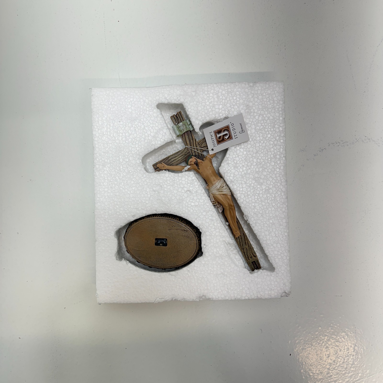 Renaissance Collection Resin Stone Tabletop Corpus Religious Crucifix Cross