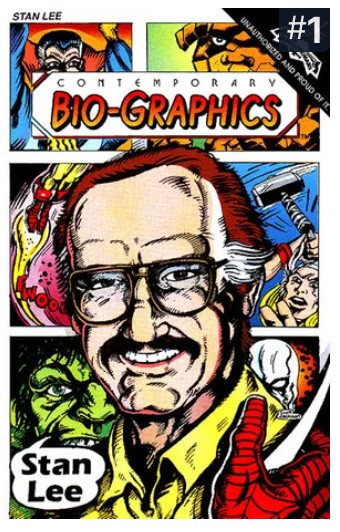 Contemporary Bio-Graphics #1 (Revolutionary Com 1991) CGC 9.4 Signed by Stan Lee