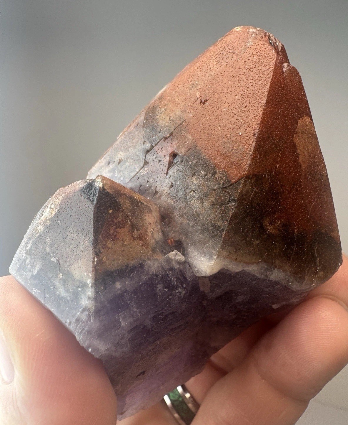 AURALITE 23 Hematite Red Cap Boreal Chevron Amethyst Quartz Crystal Canada