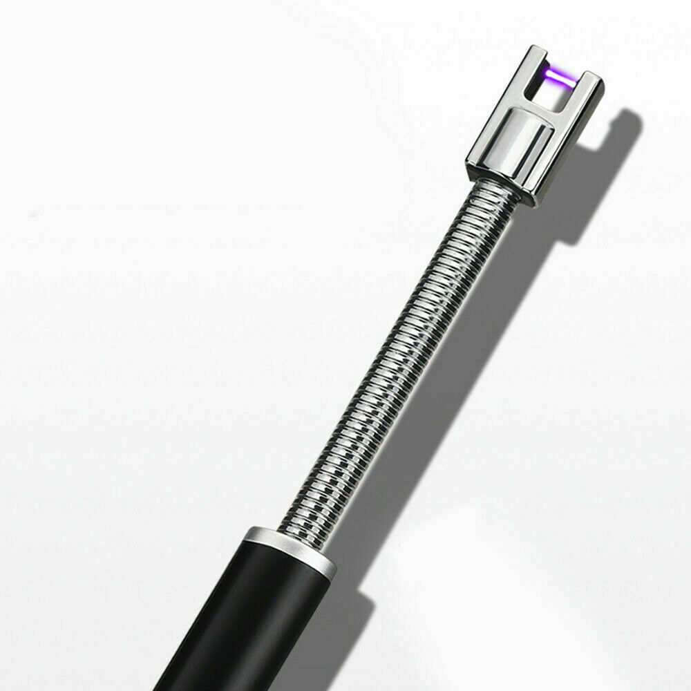 USB Rechargeable Electric Windproof Lighter Candle Lighters BBQ Arc Long Neck