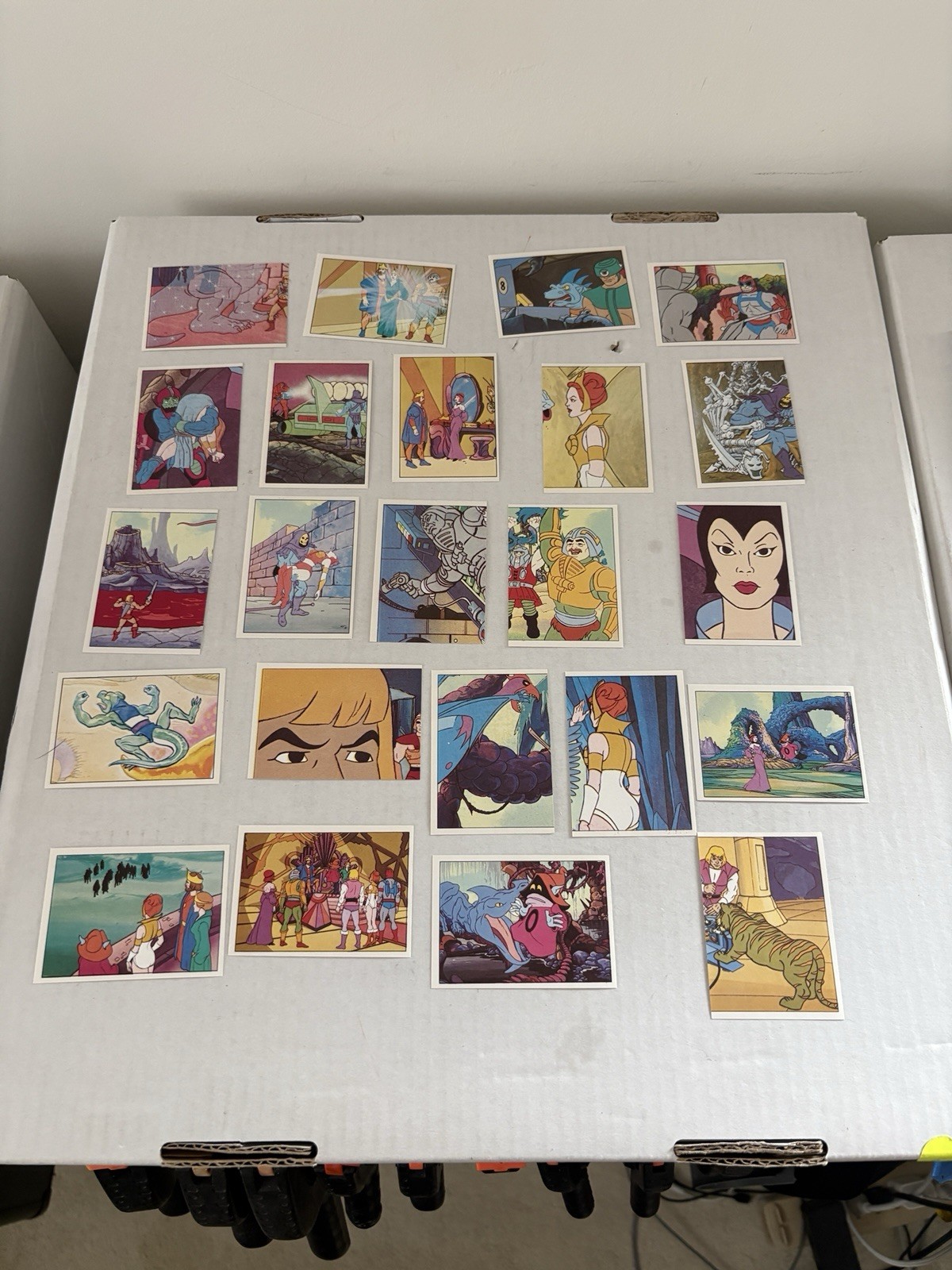 Lot 1983 He-man Masters of the Universe 23 Different Panini Album Sticker Cards
