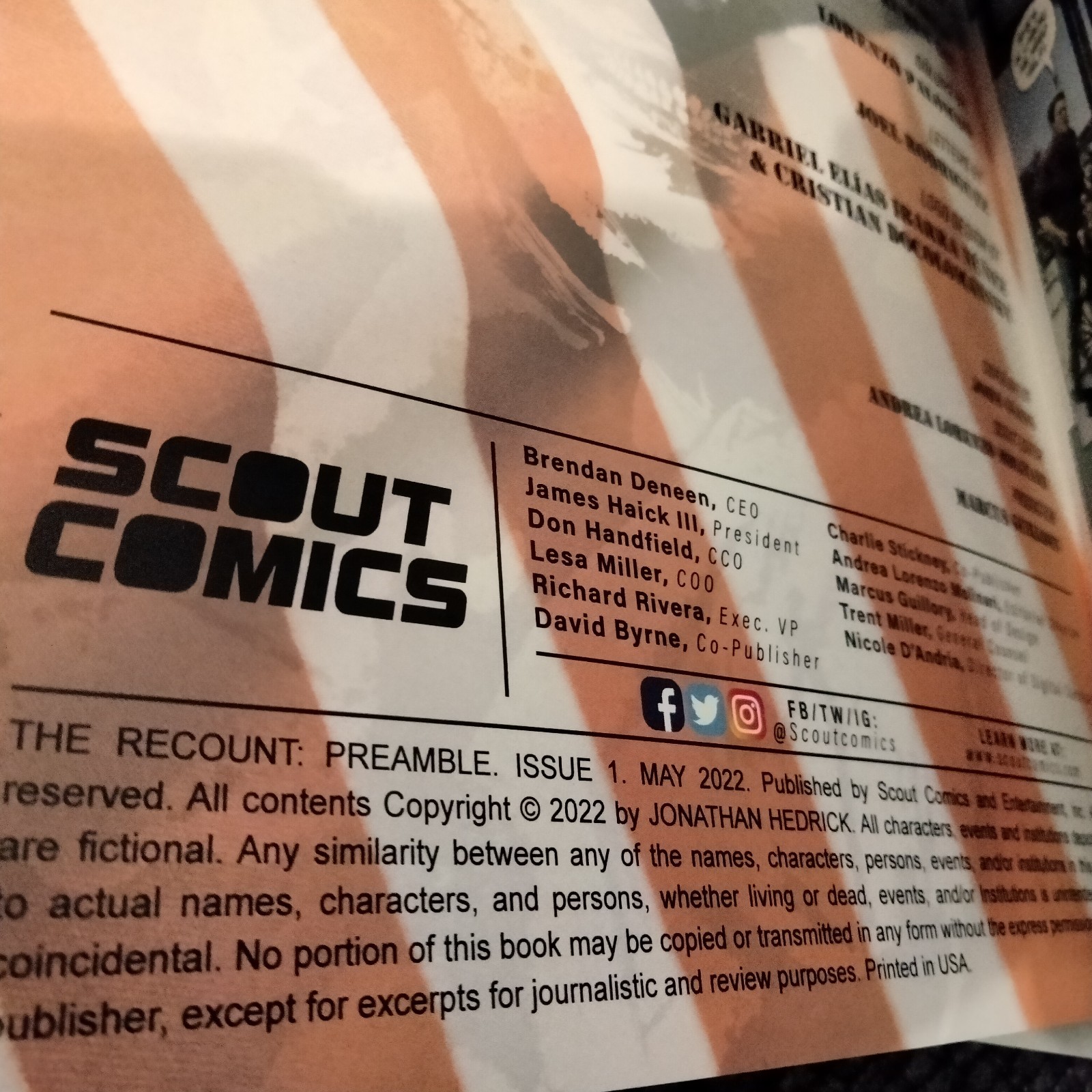 The Recount Preamble #1 Exclusive variant by John Giang Orlando Megacon NM/M lot