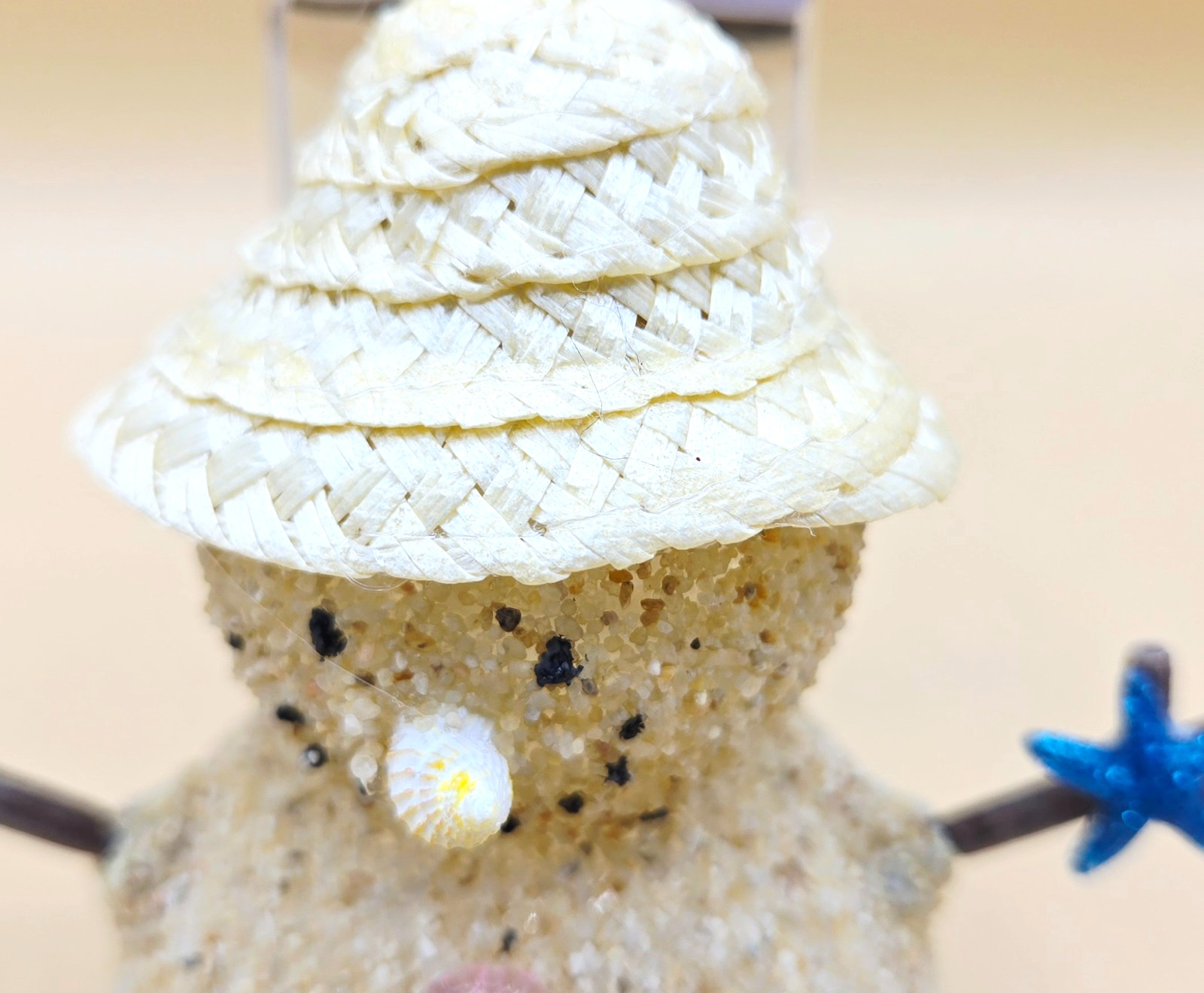 Sandy Beach Shells Snowman Christmas Tree Ornament by Robert Stanley BRAND NEW