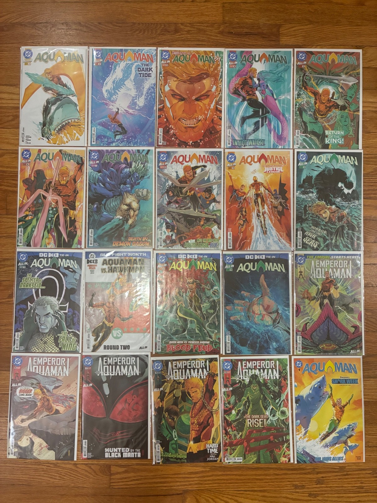 Aquaman # 1-19; DC comics All In, all 1st prints; 2025; Justice League; VF+/NM