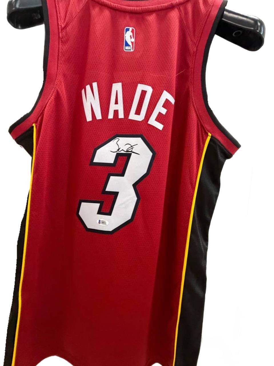 Hand Signed Basketball Authentic Jersey Dwyane Wade #3 Autographed BAS COA