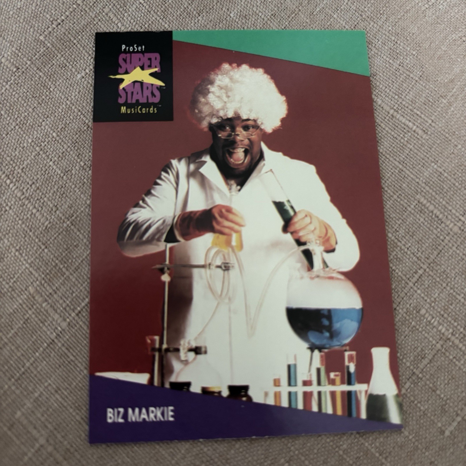 1991 ProSet MusiCards Biz Markie Is Goin Off RC card #112 Cool V Albee Square