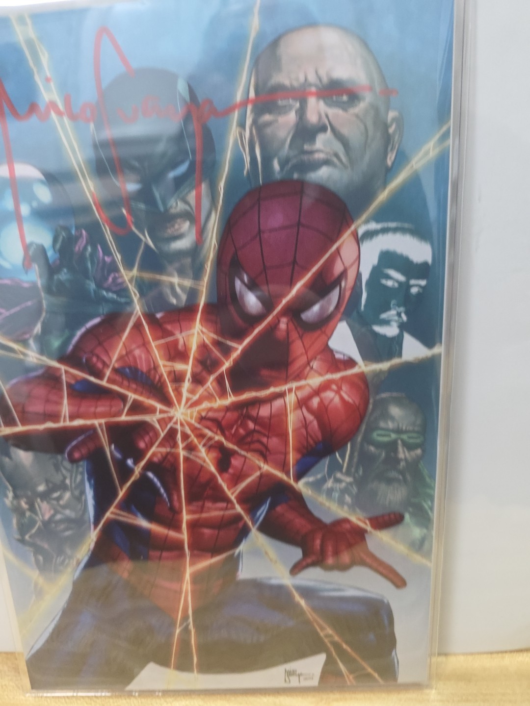 ULTIMATE SPIDER-MAN #17 SIGNED MICO SUAYAN VIRGIN FANEXPO DALLAS. NM. FREE SH