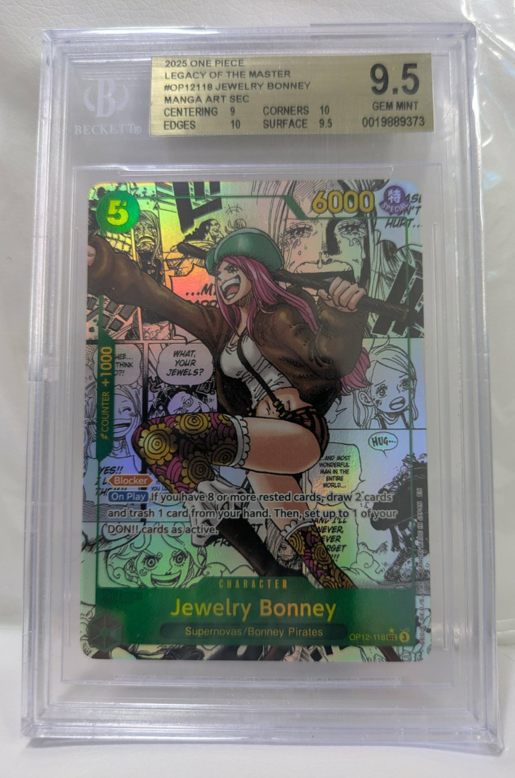 Jewelry Bonney Manga OP12-118 One Piece – Legacy Of The Master – BGS 9.5