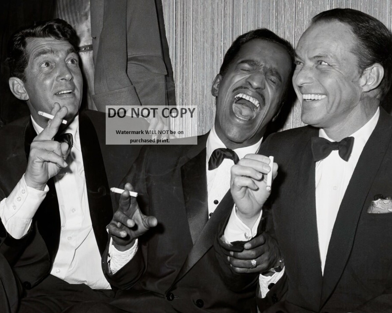 THE RAT PACK DEAN MARTIN SAMMY DAVIS, JR. & FRANK SINATRA – 8X10 PHOTO (AA-724)