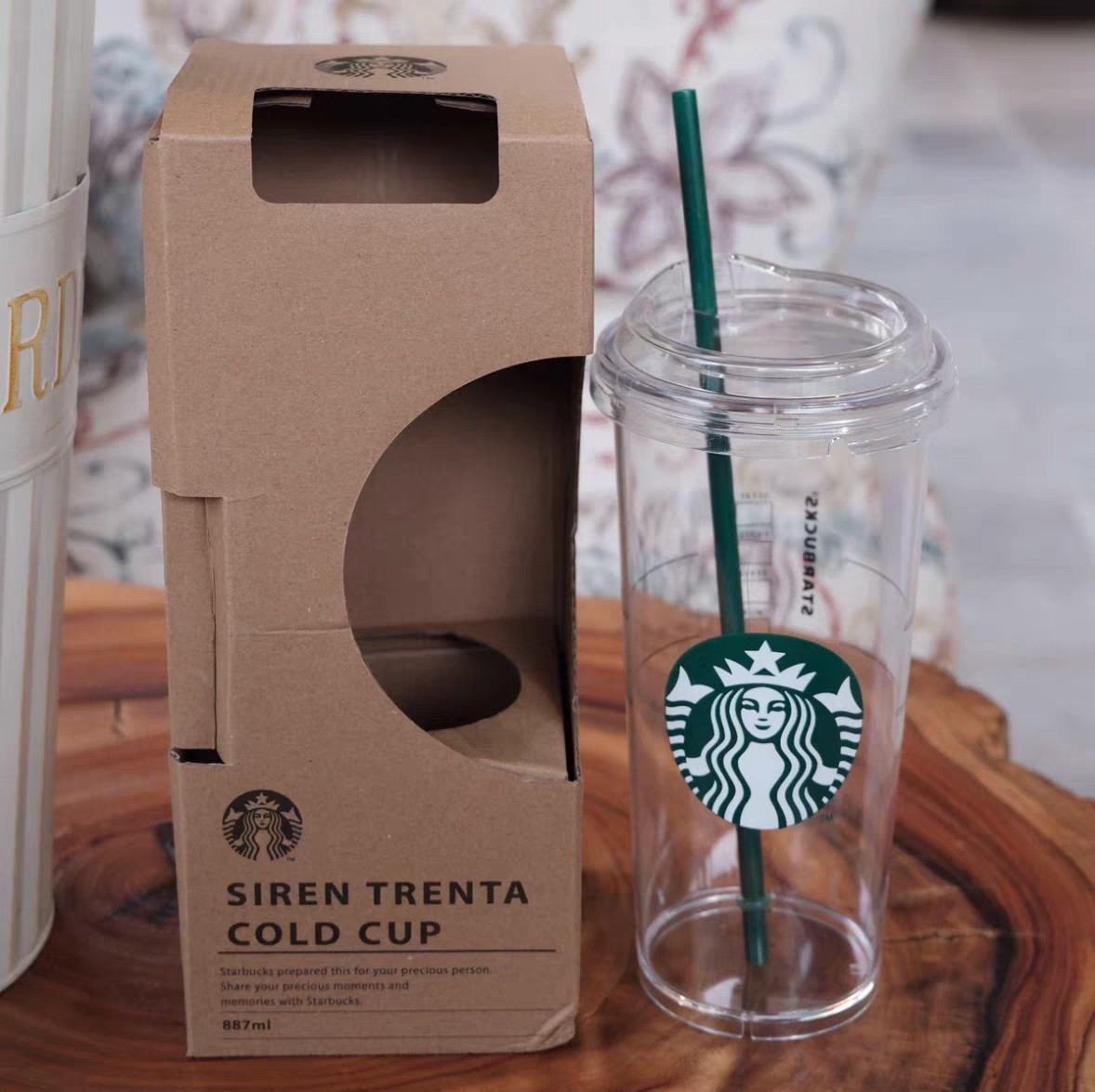Starbucks Minimalist Style Transparent Plastic Series Large Capacity Straw Cups