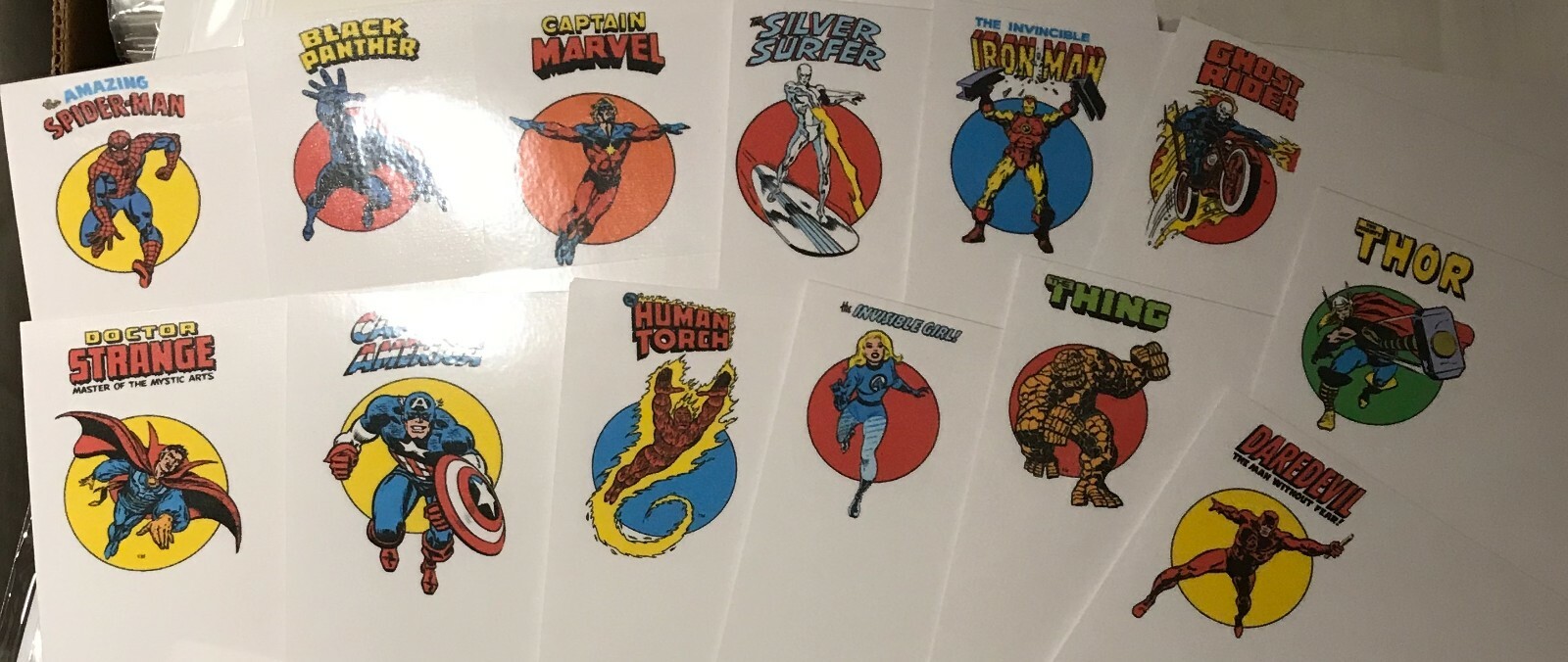 12 PRE LABELED HERO Comic Logo Dividers ANY STYLE Marvel DC Image Dark Horse