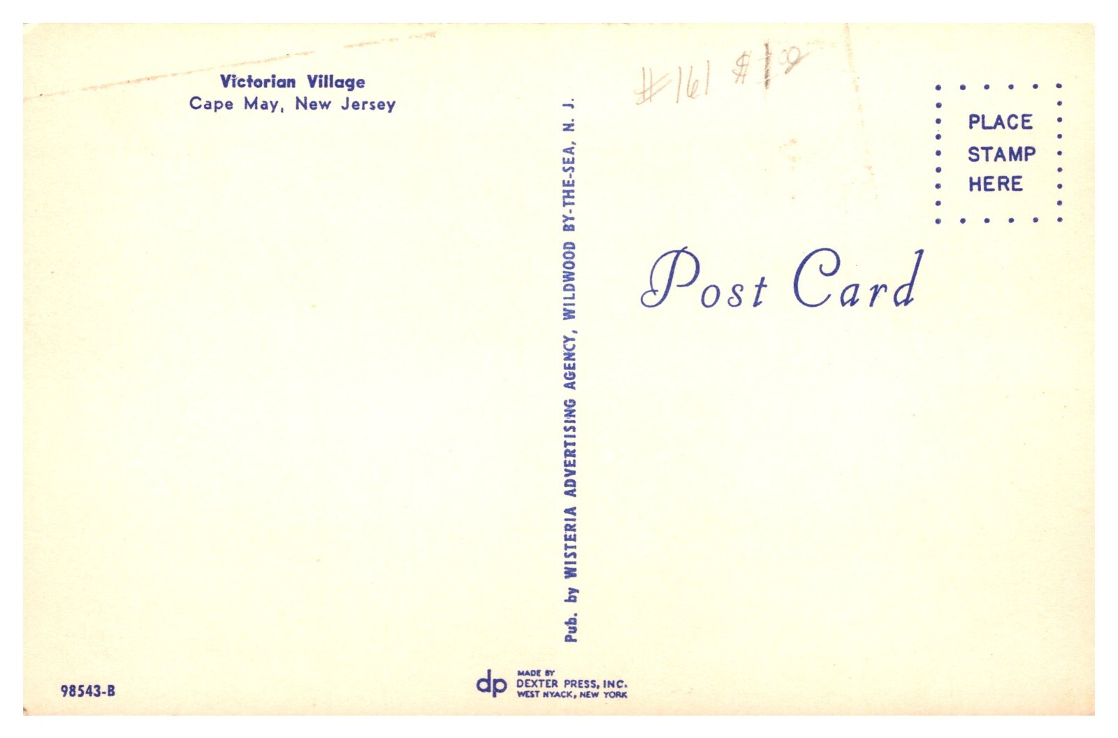 Cape May New Jersey Victorian Village mULTI-vIEW 50S cAR – A55
