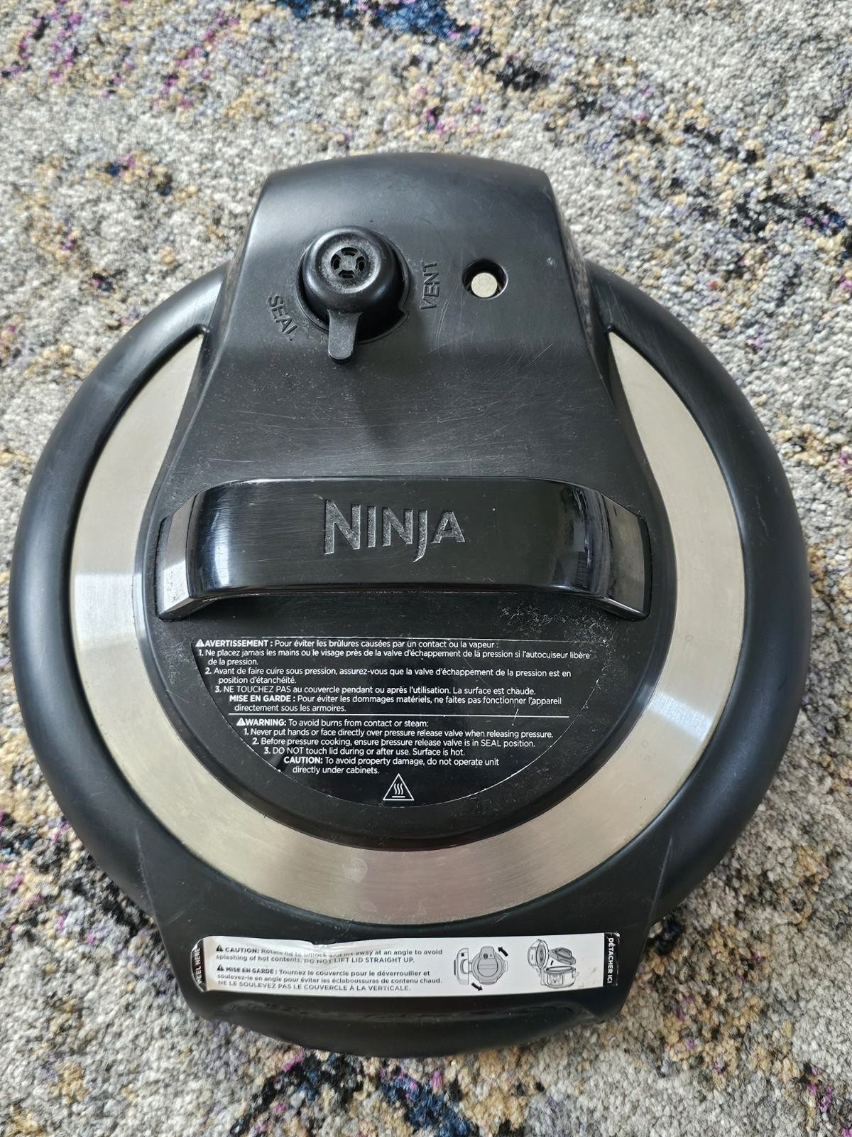 🍉 Ninja FD101 Foodi Programmable 10-in-1 5-Quart Pressure Cooker (LID ONLY) EUC