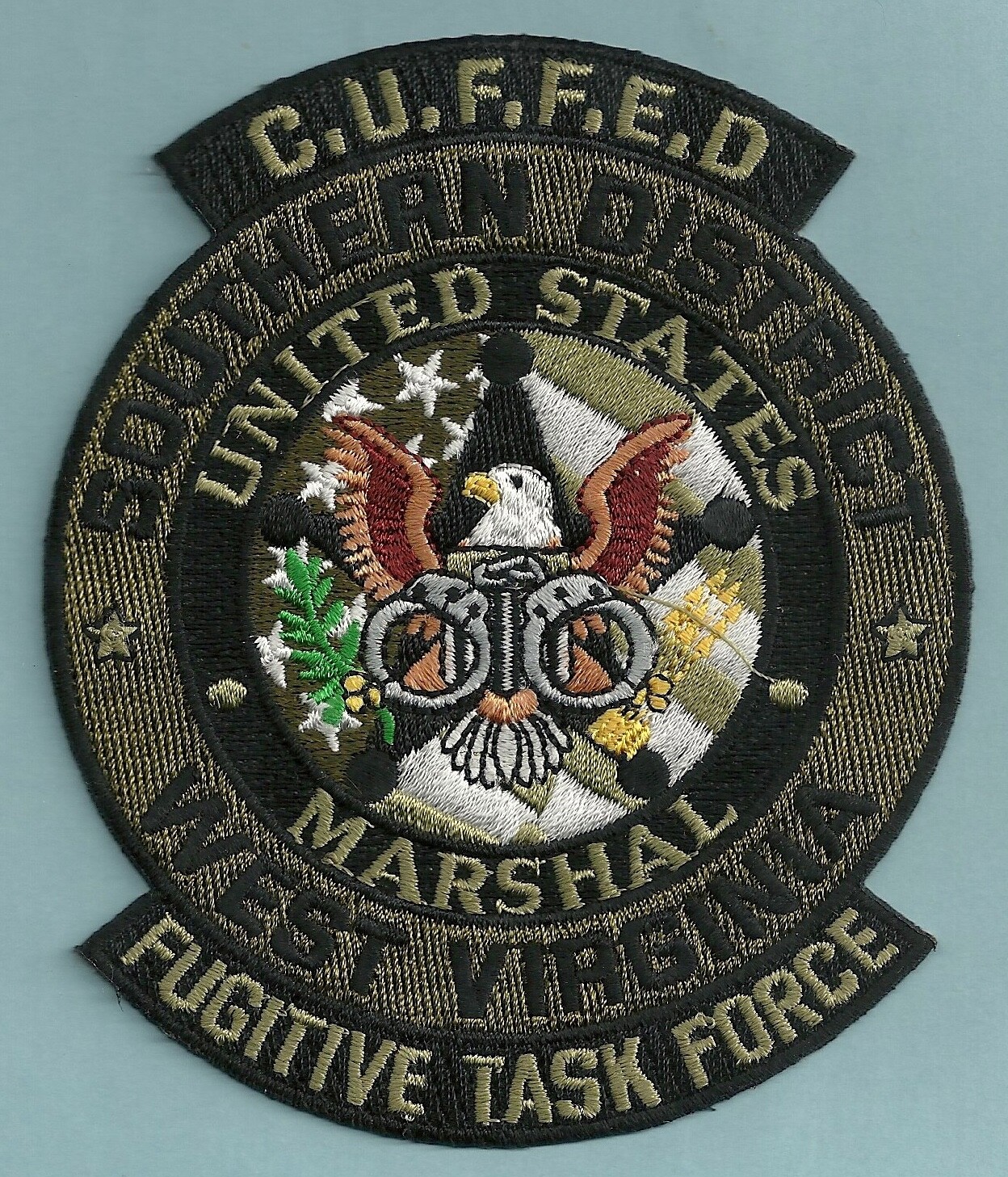 U. S. MARSHAL FUGITIVE TASK FORCE SOUTHERN DISTRICT WEST VIRGINIA PATCH