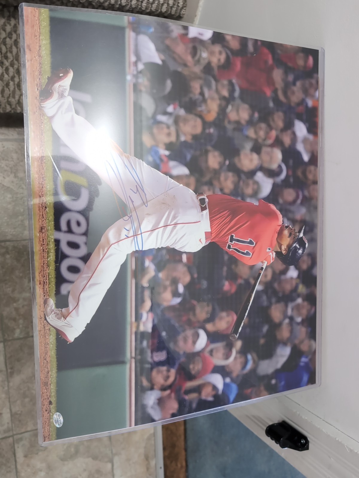Rafael Devers Autographed 16×20 Photo- 14