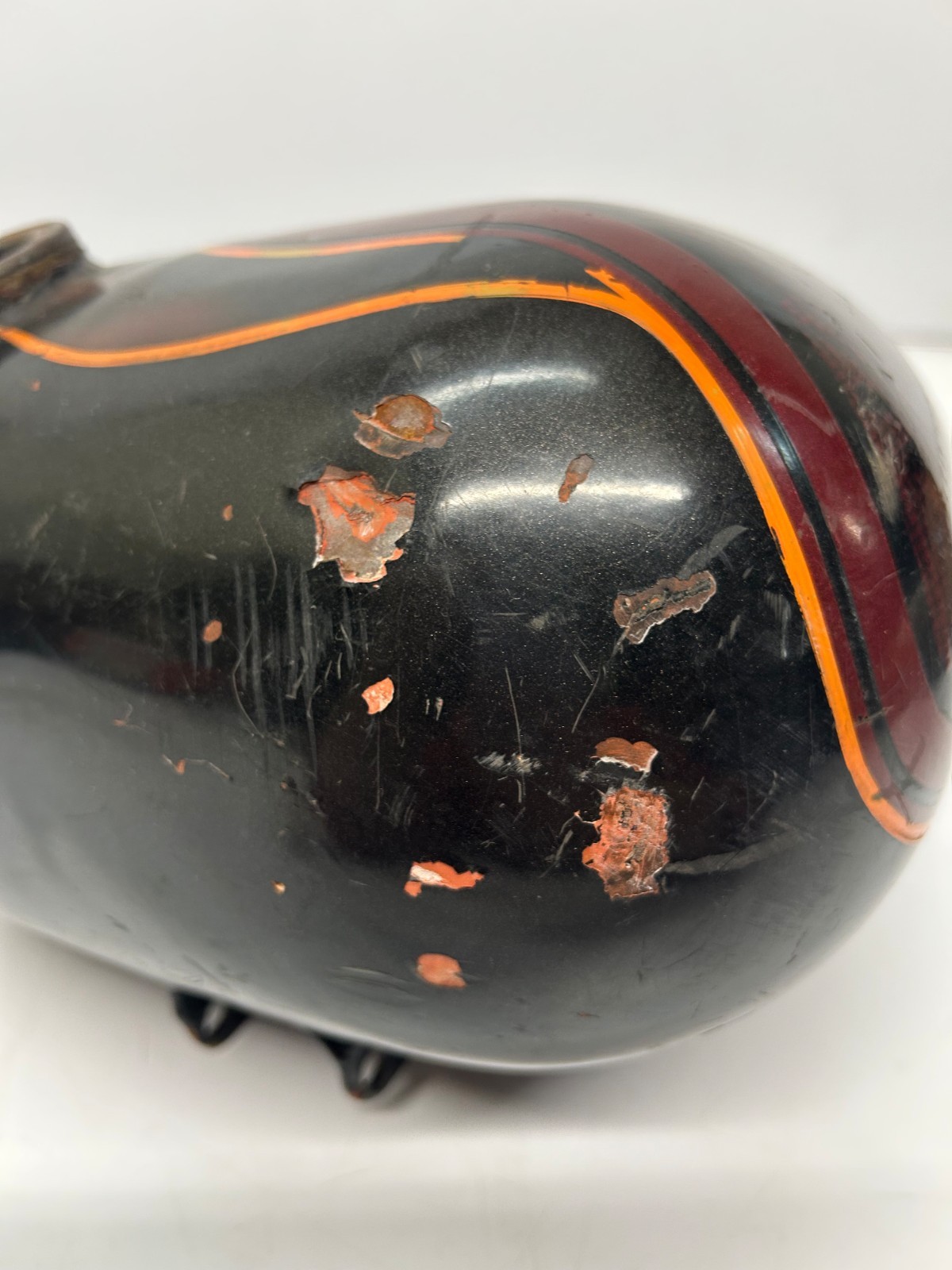 Vtg Maybe Harley Davidson After Market Custom Painted Motorcycle Fuel Tank As Is