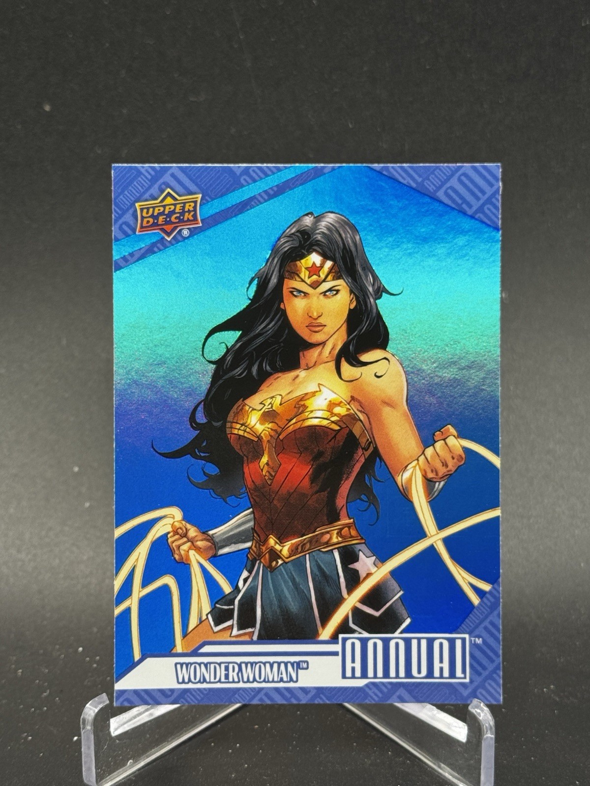 WONDER WOMAN 2024-25 Upper Deck DC Annual (2026) #3 BLUE Foil Parallel