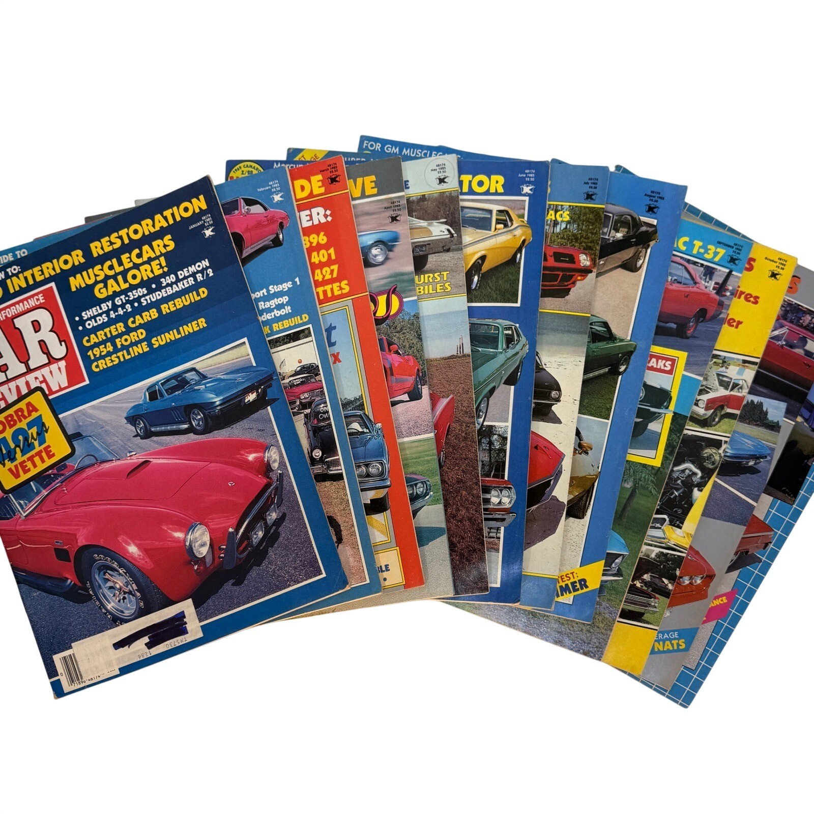 Vintage 1985 Popular & Performance Car Review Magazine Lot Muscle Cars