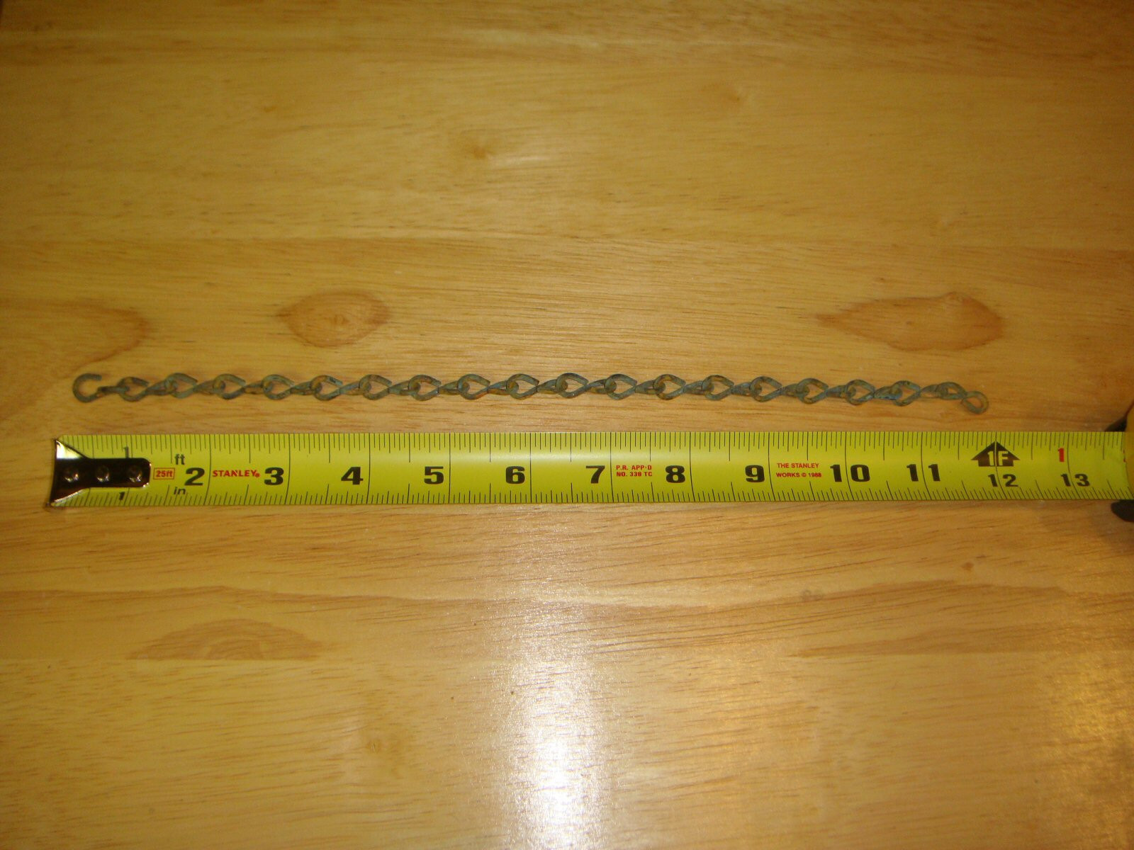 Paolo Soleri 12″ Patina Chain (#14) to hang Fin from Bronze or Ceramic Wind Bell