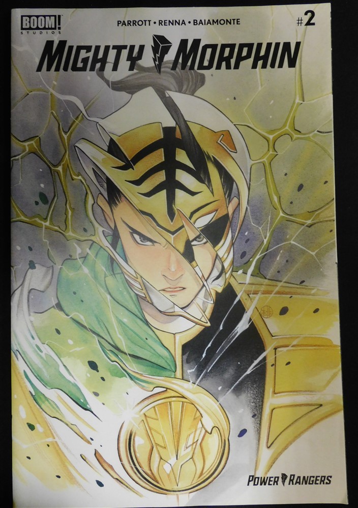 MIGHTY MORPHIN 2 E BOOM VARIANT COMIC YELLOW RANGER PEACH MOMOKO PARROTT 2021 NM