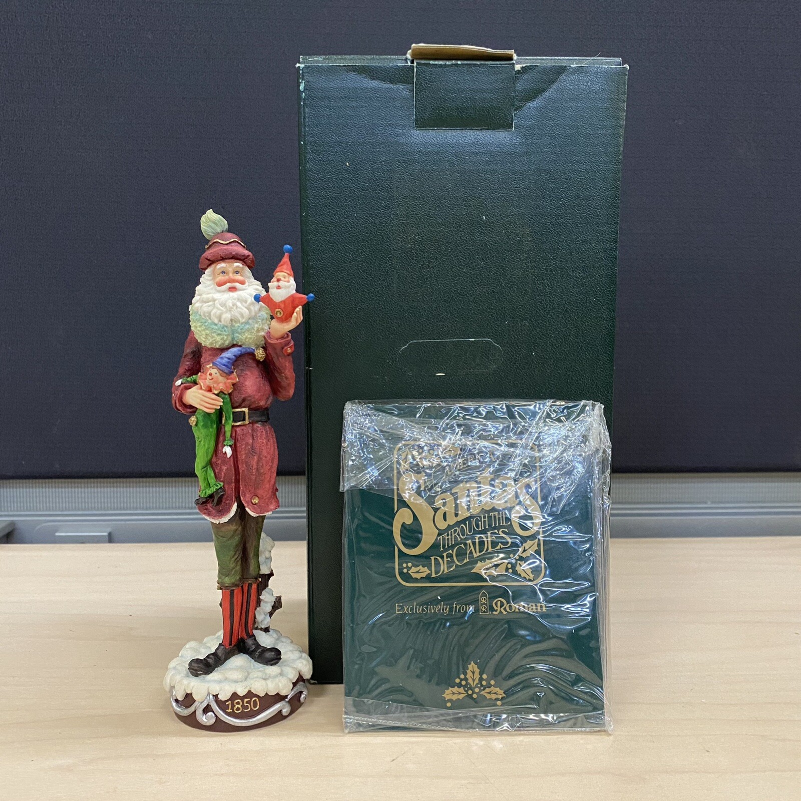 Roman Galleria Lucchese 1850 Santas Through the Decades 66925 Pencil Santa W/box