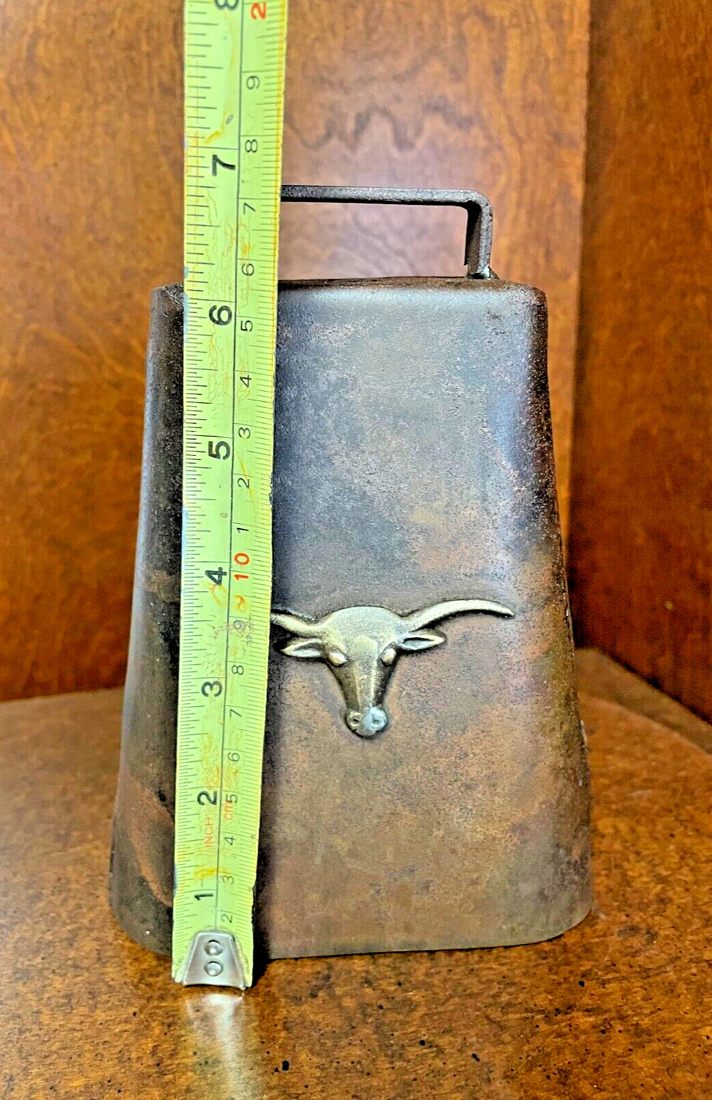Large Metal Cow Bell New But Made To Look Old 7″ Tall