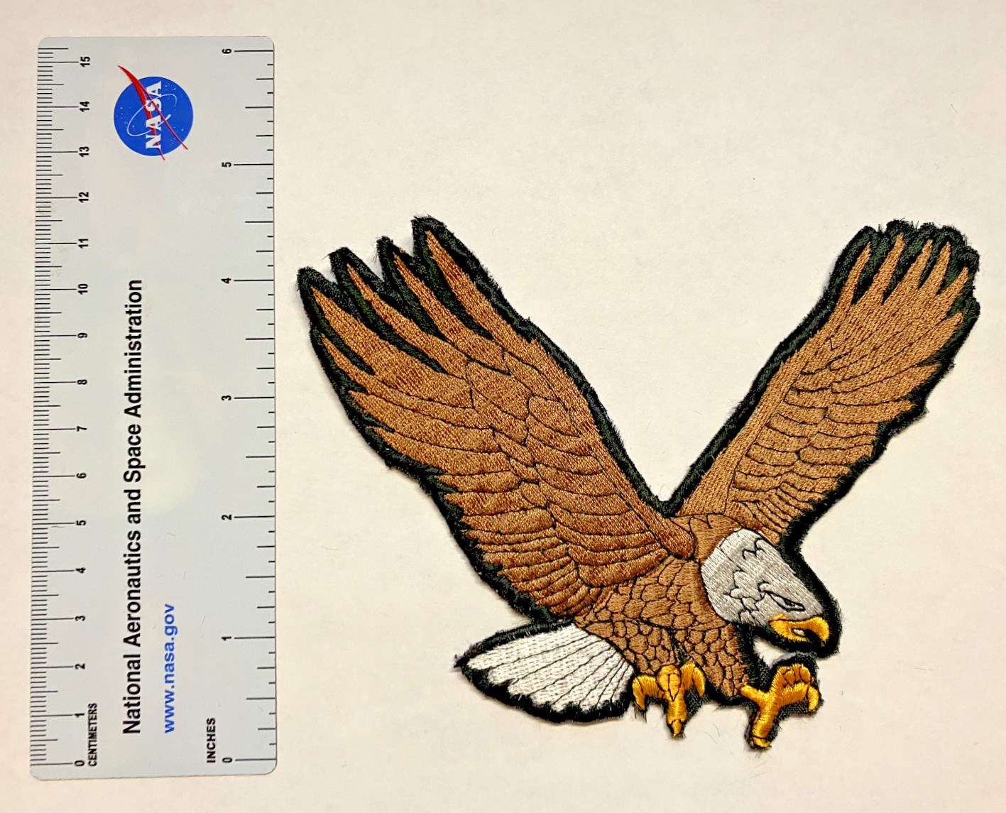 Patch – American Bold Eagle – The Eagle has Landed – 6 inches x 4.5 inches