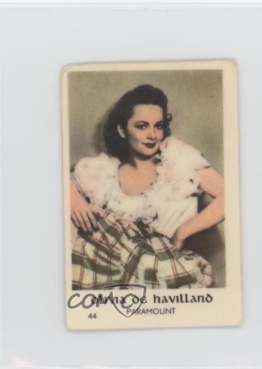 1950s Dutch Gum Numbered Set 7 (1-198) Olivia de Havilland #44 0mg4