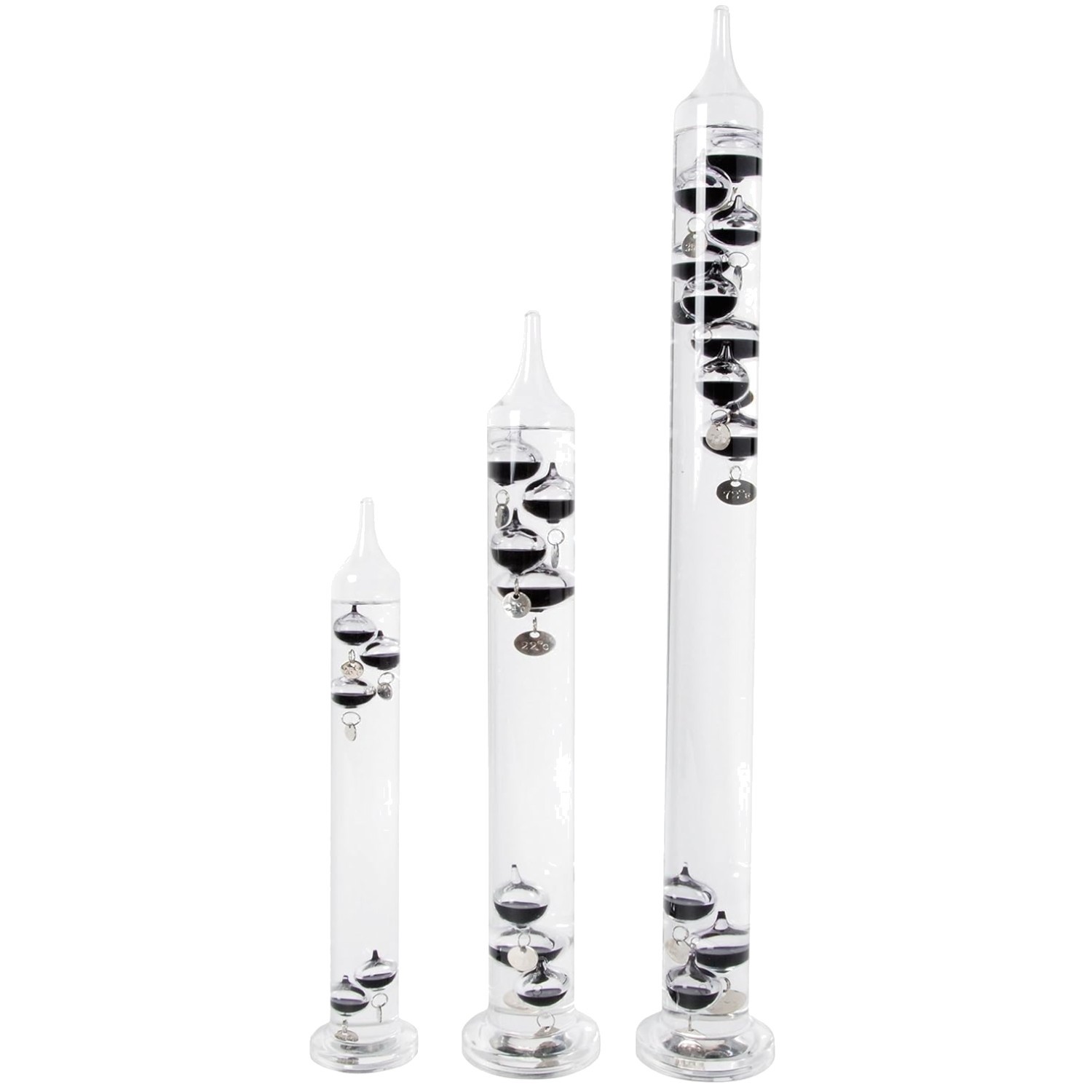 Classic Galileo Thermometer – Reusable, Wipe Clean//